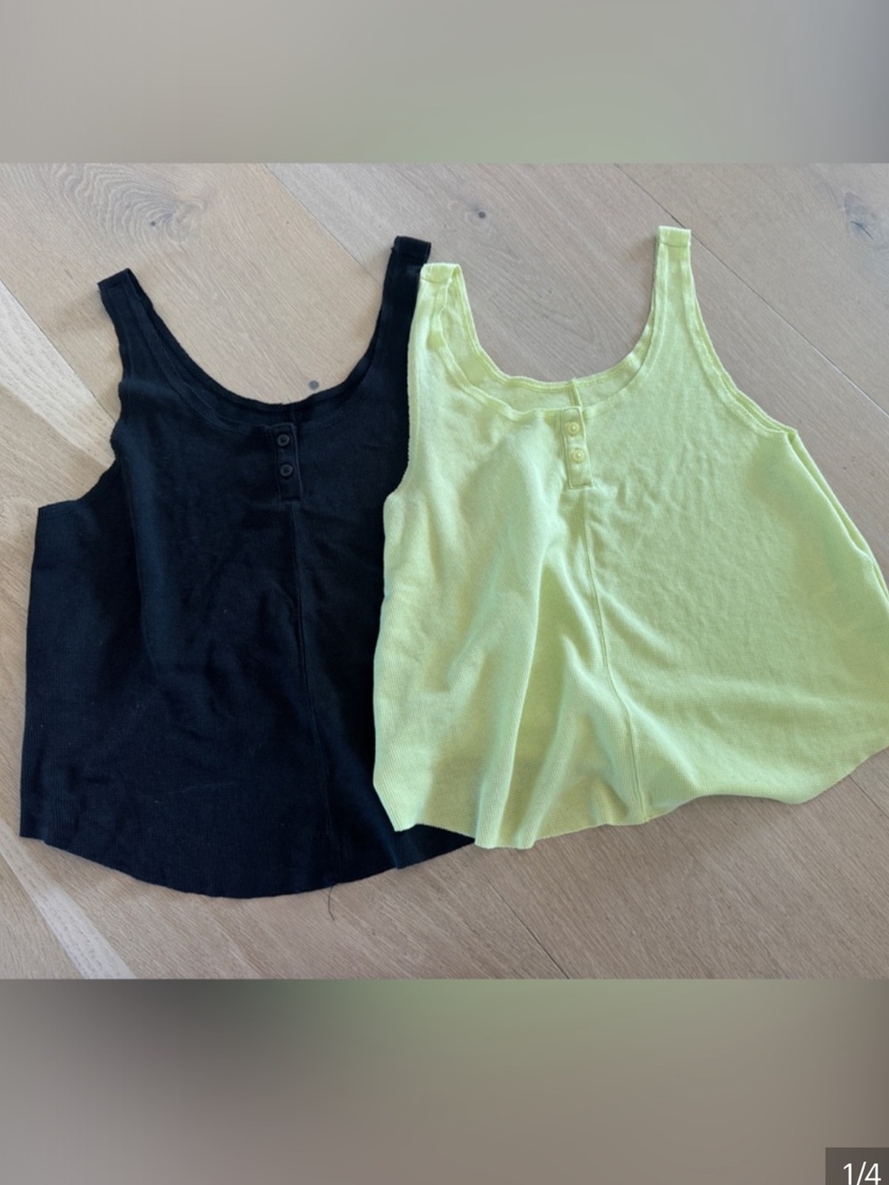 Two-Pack Nike Sleeveless Scoop Neck Tank Tops - Black & Lime